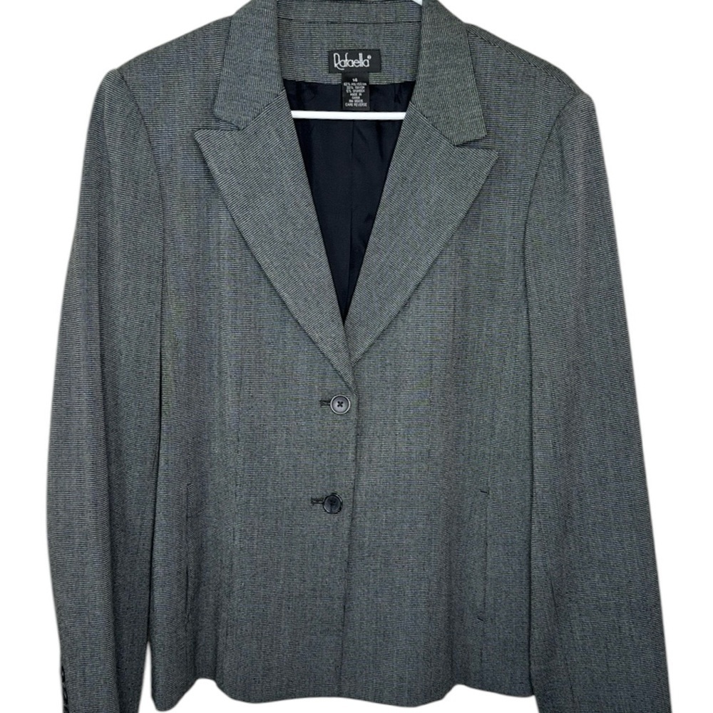 Rafaella Black Gray Blazer